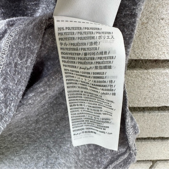 Abercrombie Gray Crochet Henley Thermal Long Sleeve Y2K XS Feminine Boho Cozy - Picture 3 of 9